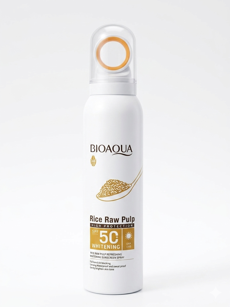 Bioaqua – Rice Raw Pulp Refreshing Whitening Sunscreen Spray