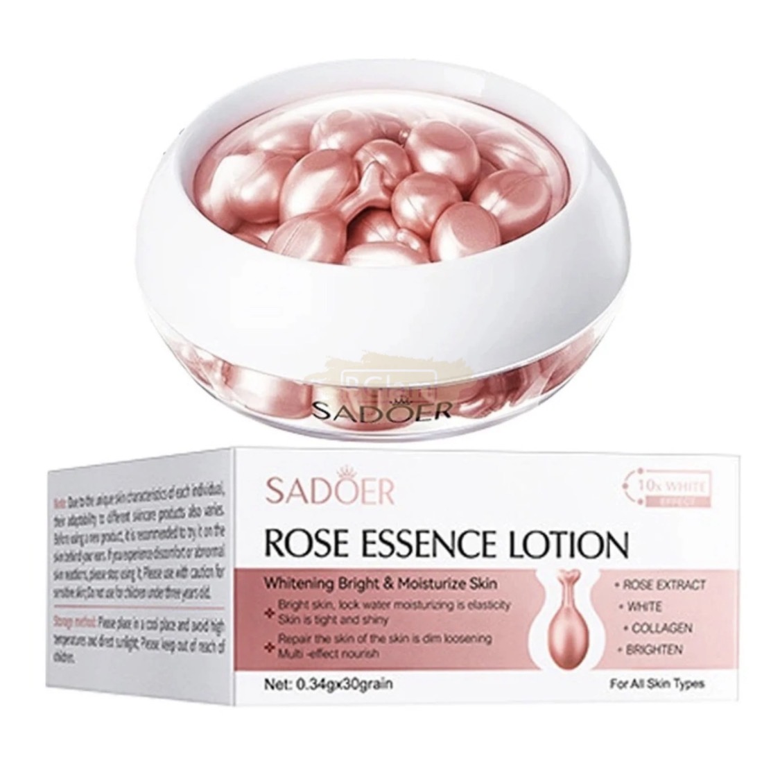 Capsules Sérum Visage à l'Extrait de Rose – SADOER