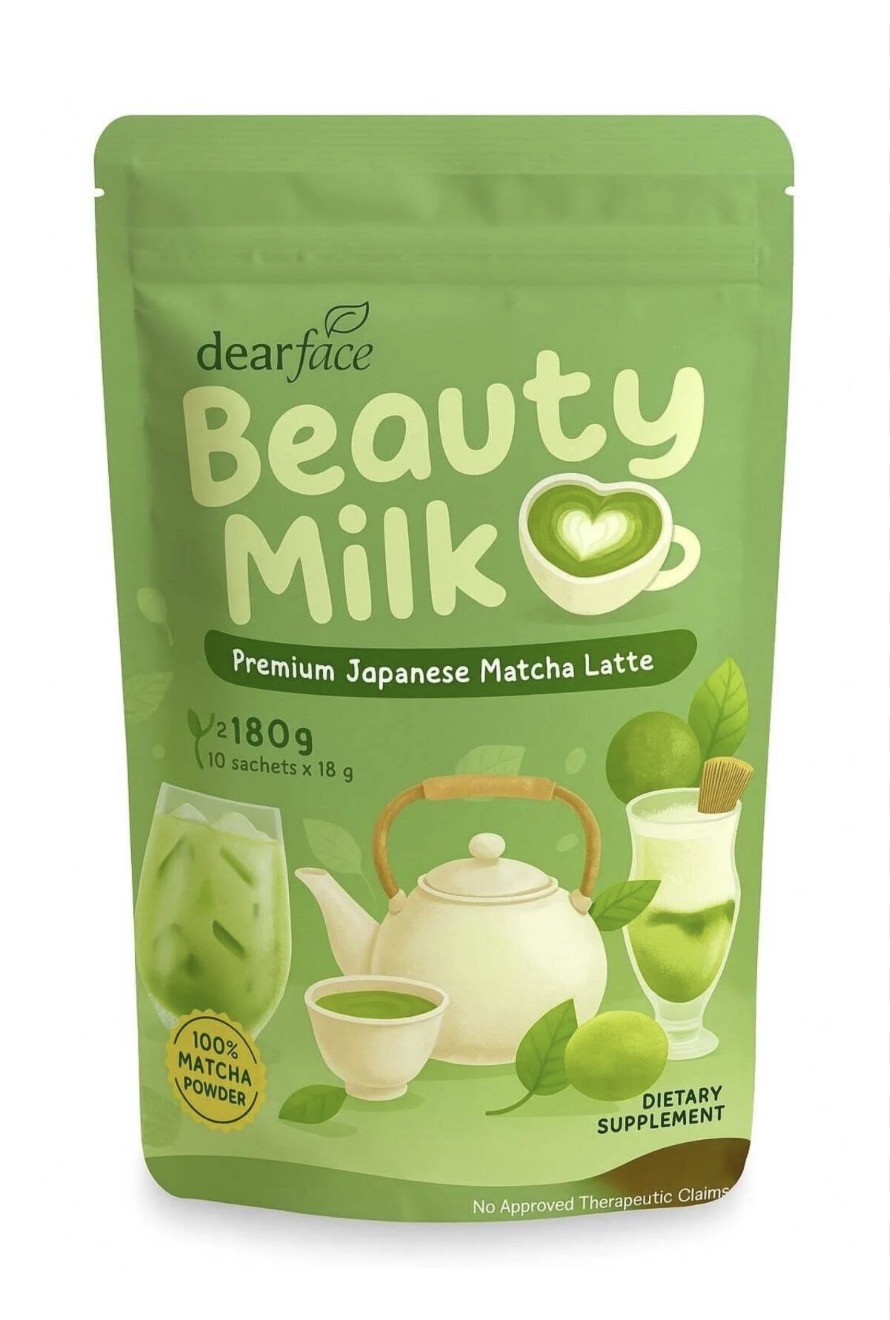 Boisson Beauté Matcha & Collagène – Dear Face Beauty Milk
